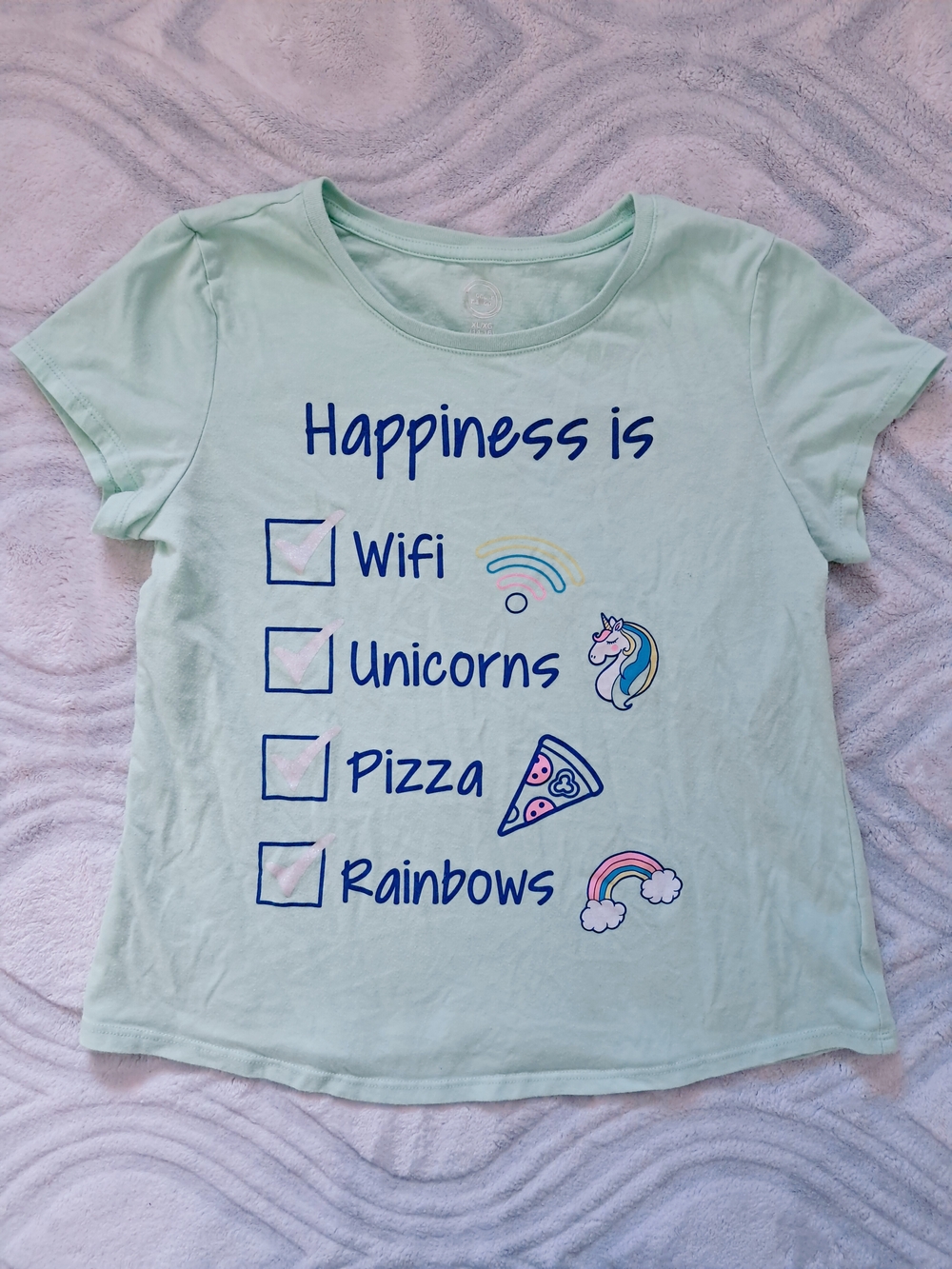 wonder nation Light Mint Green Tee